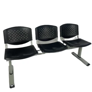 Three People Row Chair Airport Public Places Hospital Lobby Waiting Area Seats Waiting Chairs