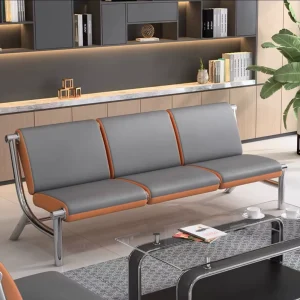 Three Person Row Chair Stainless Steel Airport and Public Waiting Chair for Medical and Bank Use Comfortable Sofa Feel
