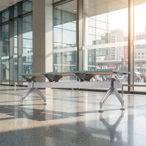 Three Position Backrest Metal Waiting Chair Industrial Design for Office Hospital Railway Station Bus Stop Commercial Furniture