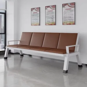 Three Seater Long Continuous Bench Public Waiting Chair Comfortable Rest Chair for Public Space