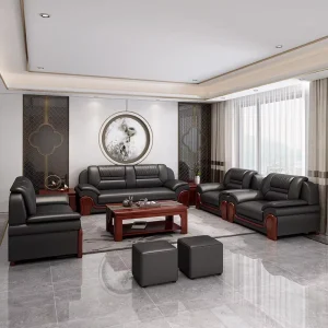 Three Shaped Sectional Couch Sofa Set for Office for Reception Areas