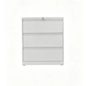 Three-drawer Lockable Steel Filing Cabinet Modern Design Large Capacity Customizable for Home Office Hospital Use