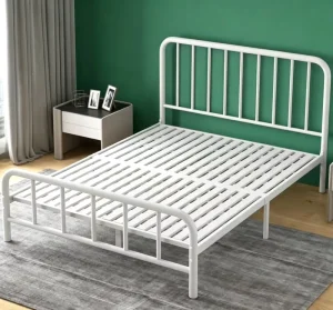 Tianjin Zehao MDB 27 Metal Double Bed Frame with Easy Assembly Modern Design Dormitory Bed for Commercial Use