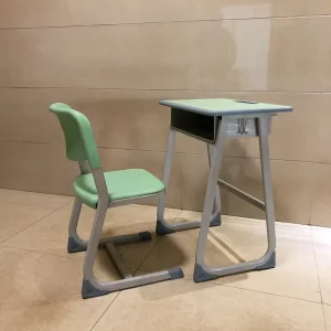 Todlr Plastic and Steel School Desks and Chairs Set for Junior High Students Home Office Bedroom and Living Room Use