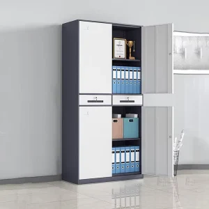 Top Quality 2 Door Metal Storage Cabinet Steel Tall Filing Cabinet Henan File Steel Locker