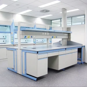 Top Quality Lab Furniture Island Wall Lab Workbench Option Countertop for Cleanroom Pharmaceutical Lab Food Testing Lab