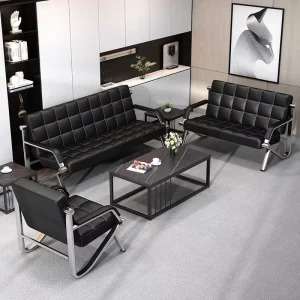 Top Quality Office Sofa Set Fully Equipped Business Reception Multi Seater Sofa with Metal Frame