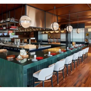 Total Turnkey Solution Contemporary Hotel Restaurant Dining Furniture Sets with Tables and Chairs