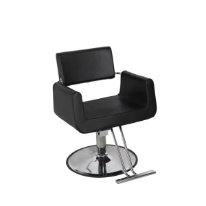 Traditional Beige Hydraulic Stainless Steel Durable Ergonomic Height Adjustable Barber Chair Comfortable Salon Furniture 360