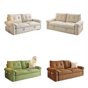 Traditional Detachable Washable Cloud Sofa Bed Set for Small Apartments Converts Single/Double Seat Lounge Guest Rooms Hotel
