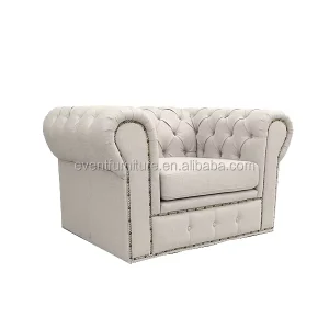 Traditional Fabric Living Room Sofa Loveseat for Hotel Villa Mall Use