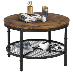 Traditional Wooden Extendable Coffee Table with Storage for Living Room Kitchen Home Office