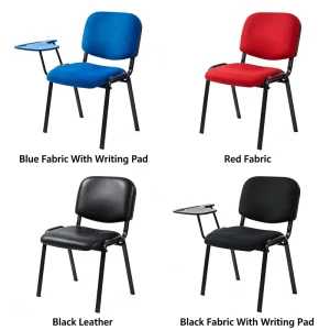 Training Chair With Writing Tablet Commercial Stackable Seminar Conference Meeting Hotel Office School Guest Seating Room