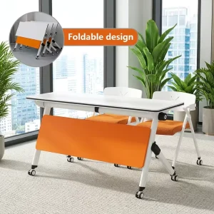 Training Folding Conference Table Escritorio Multifuncional Convertible Yabatible Meeting Room Table