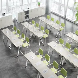 Training Room Table Function Table Meeting Table Modern Folding with Wheels for School Meeting