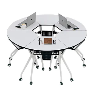 Training Table Foldable Universal Wheel Studio Company School Educational Services Meeting Conference Office Round Table