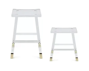 Transparent Acrylic Backless Bar Leisure bar Chair Acrylic High Stool Lean Acrylic Stools