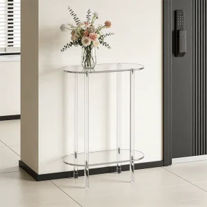 Transparent Acrylic Coffee Table Nordic-style Minimalist Creative Chic Side Table Modern Decorative Piece for Small Spaces