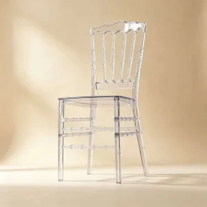 Transparent Crystal Outdoor Banquets Wedding and Events Clear Resin Clear Dining Chair Acrylic
