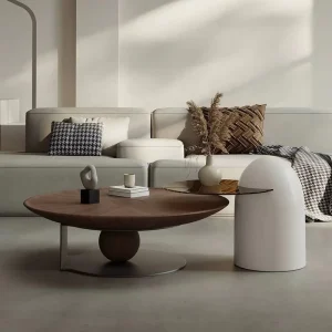 Trending Design Coffee Tables Custom Home Furniture Manufacturer Factory Direct Sale Metal Glass Wooden Coffee Tables