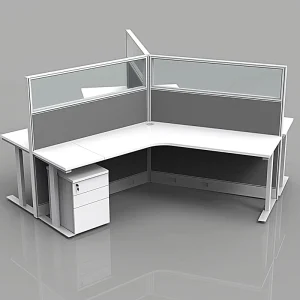 Trending Direct Factory Customizable Modern Modular 4 Person Office Workstation Cubicle Desk Warehouse Hospital School