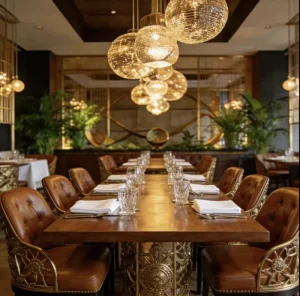 Trendy Hotel Restaurant Furniture Set for Stylish Dining Spaces