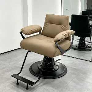 Trendy Modern Minimalist PU Leather Stylist Chair Light Luxury Barber Salon Perm Color Swivel Lift up Seat
