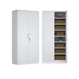 Two Door Metal Filing Cabinet Steel Cabinet with Shelf for Office School Garage Hospital