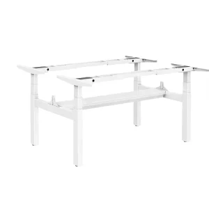 Two Person Electric Work Desk with Electric Lift Modern Office Adjustable Height Workstation Desk
