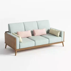 Two Seater Fabric Office Sofa Set