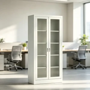 Two door Steel Filing Cabinet Suitable for Storing Items in School Offices Adjustable with Key Lock Standalone and Durable