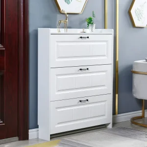 Ultra thin Tipping Shoe Cabinet Home Door New Explosion Indoor Entrance Cabinet body Simple Rack