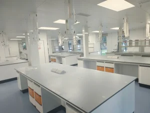 University School All Steel Lab Bench with Modern Design for Chemical Lab Hospital Clean Room Use