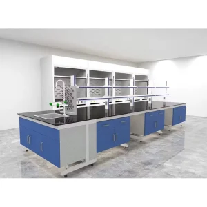 University Science Customized Laboratory Furniture Island Center Chemical Metal Lab Table