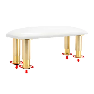 Upgrade Height Adjustable Semi-Anti Acetone Easy Clean Leather Nail Arm Rest Hand Pillow Professional Salon Nail Table Aluminum