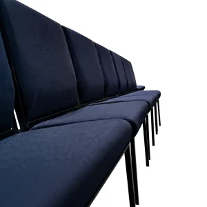 Upholstered Church Chairs Soft Cushion Metal Worship Seating Linkable Stackable Theater Furniture for Hall