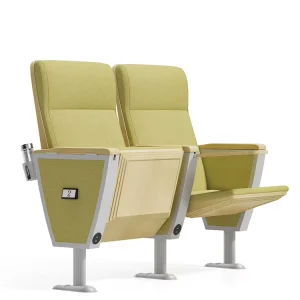 Upholstered Metal Church Chair Theater Auditorium Furniture Padded Church Chair