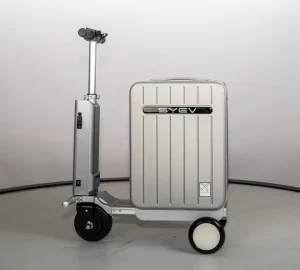Urban Motorized Travel Case Aluminum Alloy ABS Hard Shell Suitcase with 4 Inch Wheels for Airport and Daily Trips