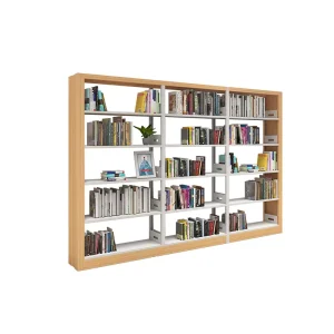 Used Modern Metal Library School Bookshelf for Commercial Use in Bedroom Hotel Outdoor Settings