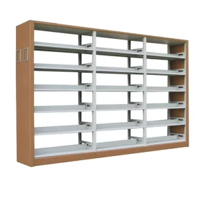 Used School Library Steel Wooden Double Side Cabinet OEM 3 Year Warranty REACH
