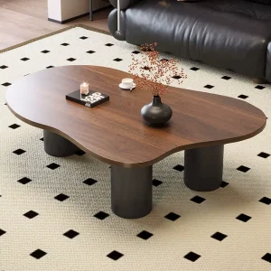 Used Walnut Cloud Stone Coffee Table Small Apartment Living Room Home Designer Light Luxury High end