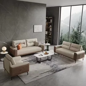 Useful Modern Modular Boss Office Sofa Set Synthetic Leather Cover High Density Foam 60 Month Warranty Home Office Living Room