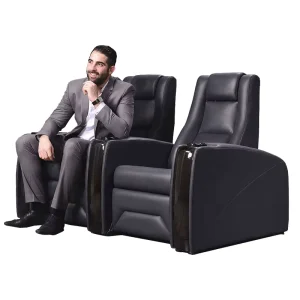 VIP Cinema Seating Luxury Recliner Sofa Mini Top Grain Leather Modern Sofa