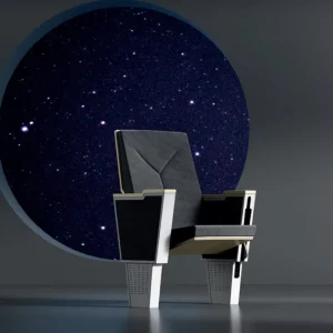 VIP Cinema Seats with Writing Board Foldable Adjustable Armrest for Cinema Lecture Hall Concert Hall School Hotel