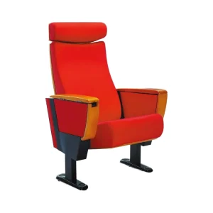 VIP High Back Electric Conference Folding Theater Furniture Chair Church Concert Hall Modern Auditorium Seating PU
