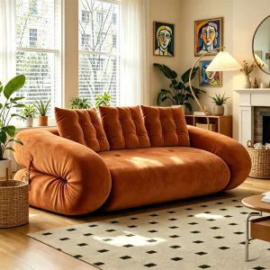 Vacuum Compressed Foldable Sofa Bed Modern Design Convertible 1/2/3 Persons Small Living Room Hotel Apartment Sponge