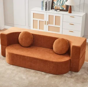 Vacuum Compressed Folding Sofa Bed Removable & Washable Space Saving for Apartment & Hotel