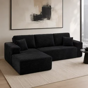 Vacuum Compressed Home Living Room Extendable Modular Sofa Sectional Set High Density Foam Sponge Sofa Fabric