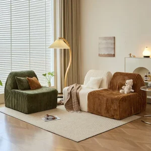 Vacuum Compressed Single Modular Small Sofa Portable Sectional Space Saving Modern Living Room Furniture Set