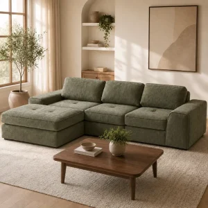 Vacuum Compressed Sofa OEM Factory Luxury Cloud Couch Modular Sectional ODM Boneless L Shaped Sofa Bed in a Box